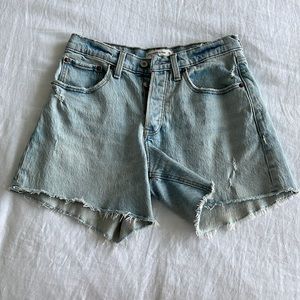 Abercrombie curve love denim shorts